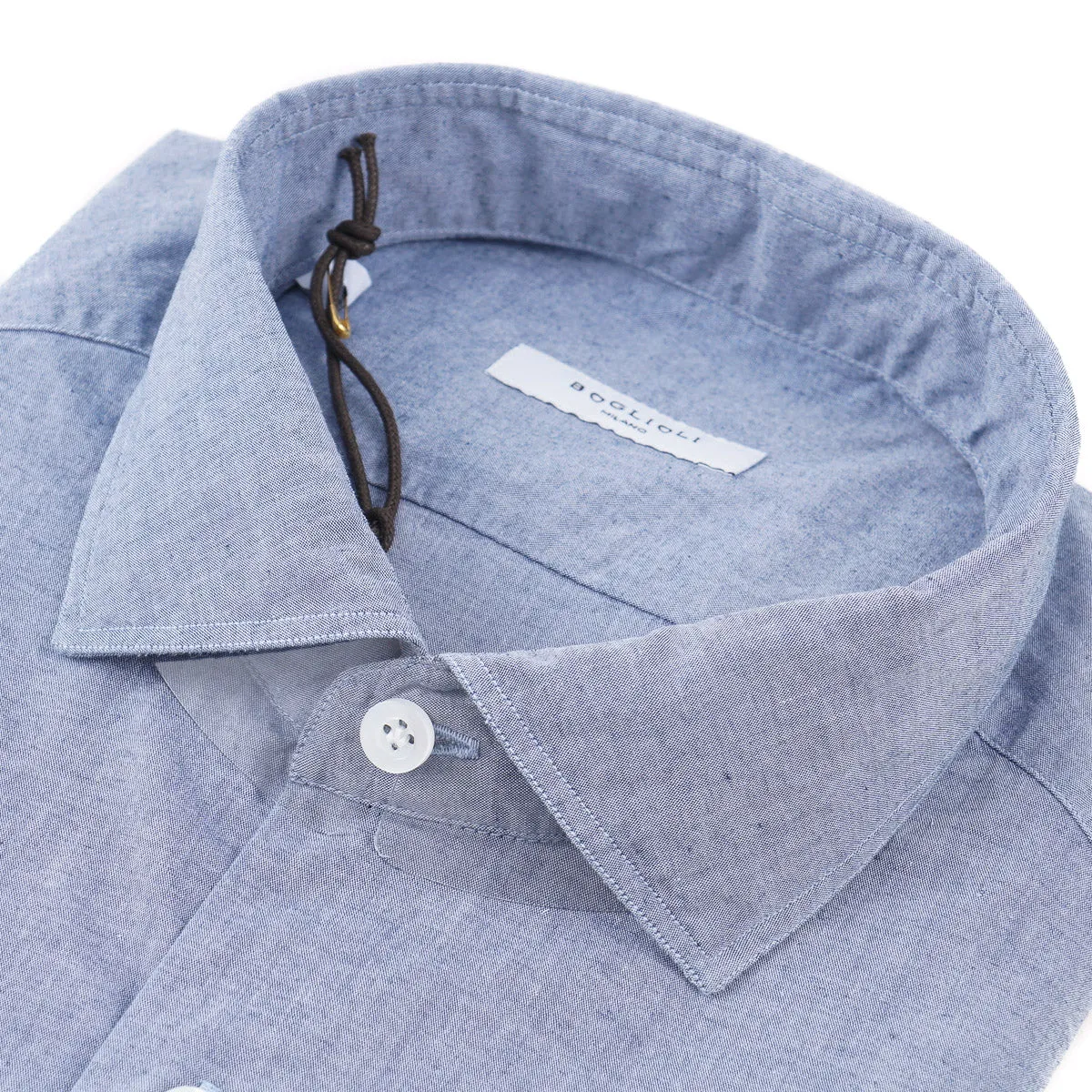 Boglioli Extra-Slim Chambray Cotton Shirt