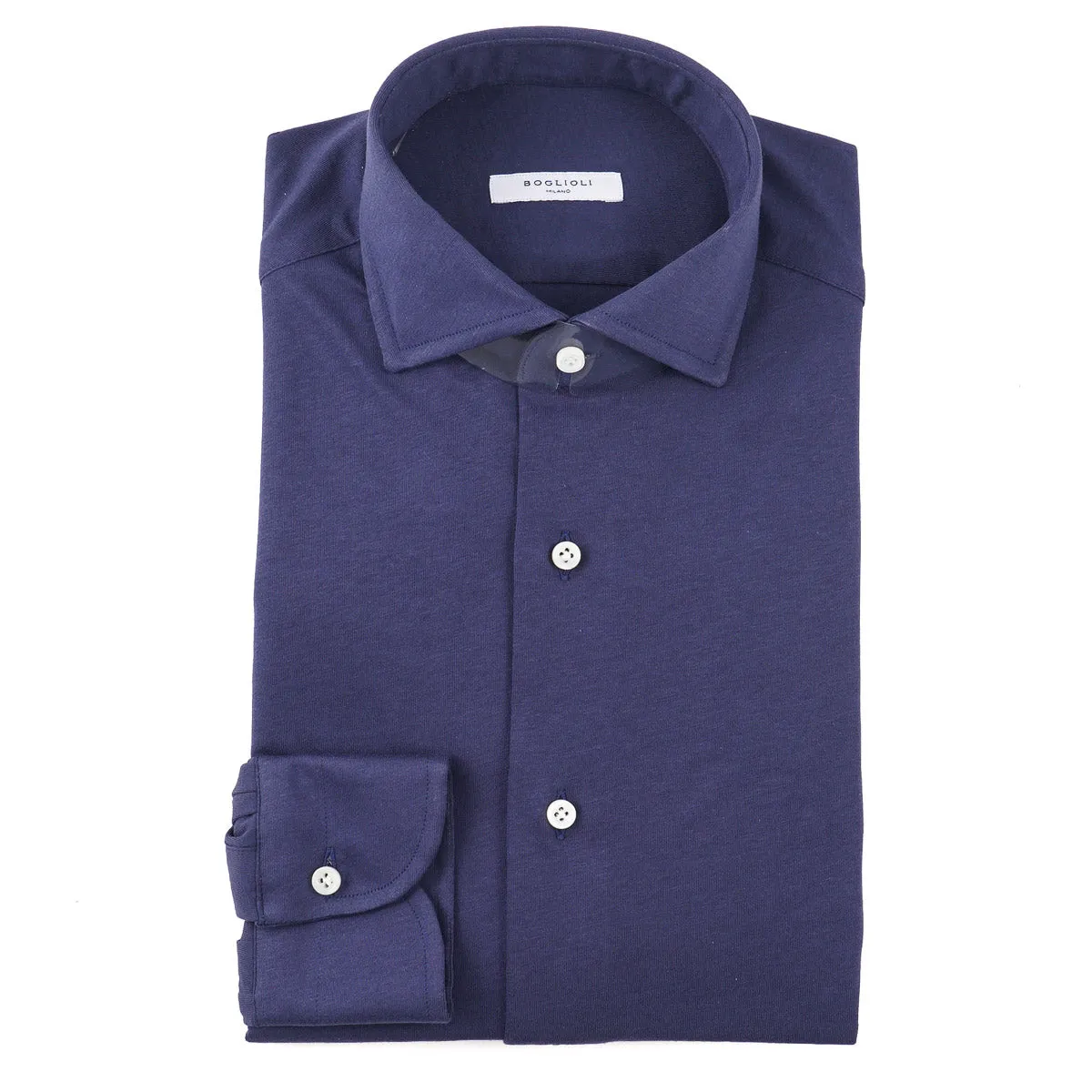 Boglioli Extra-Slim Jersey Cotton Shirt