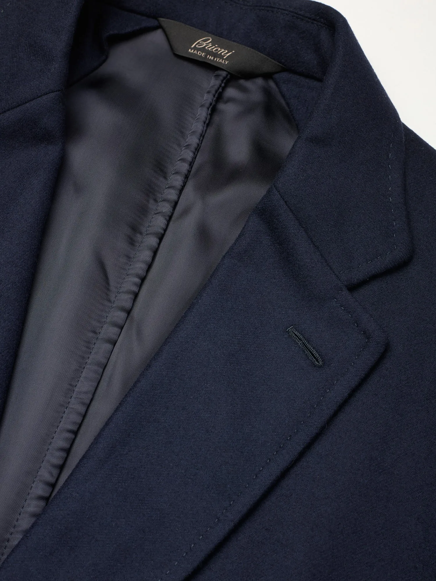 BRIONI Navy Flannel Wool Travel Jacket Blazer Coat XL