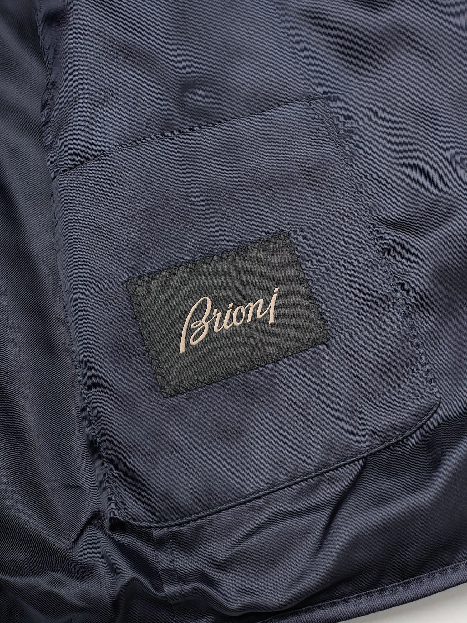 BRIONI Navy Flannel Wool Travel Jacket Blazer Coat XL