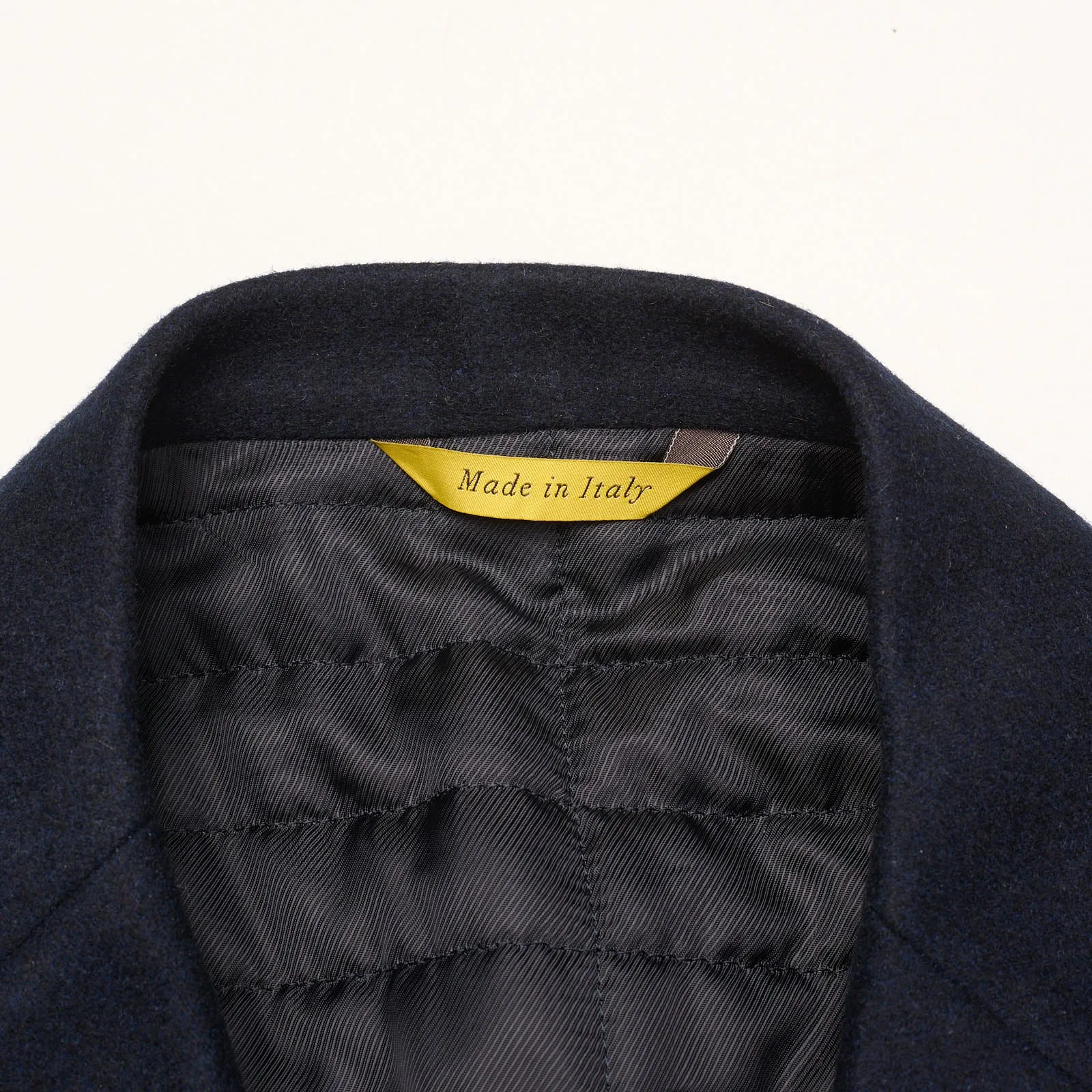 CANALI KEI Navy Blue Flannel Wool Jacket Coat EU 48 NEW US 38
