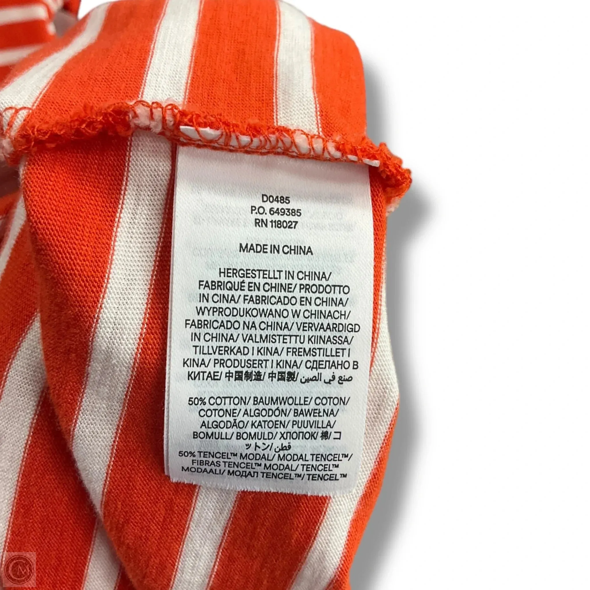 Dress Casual Maxi By Boden In Orange & White. Size: Mp