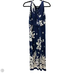 Dress Casual Maxi By Chaps In Blue & White. Size: M