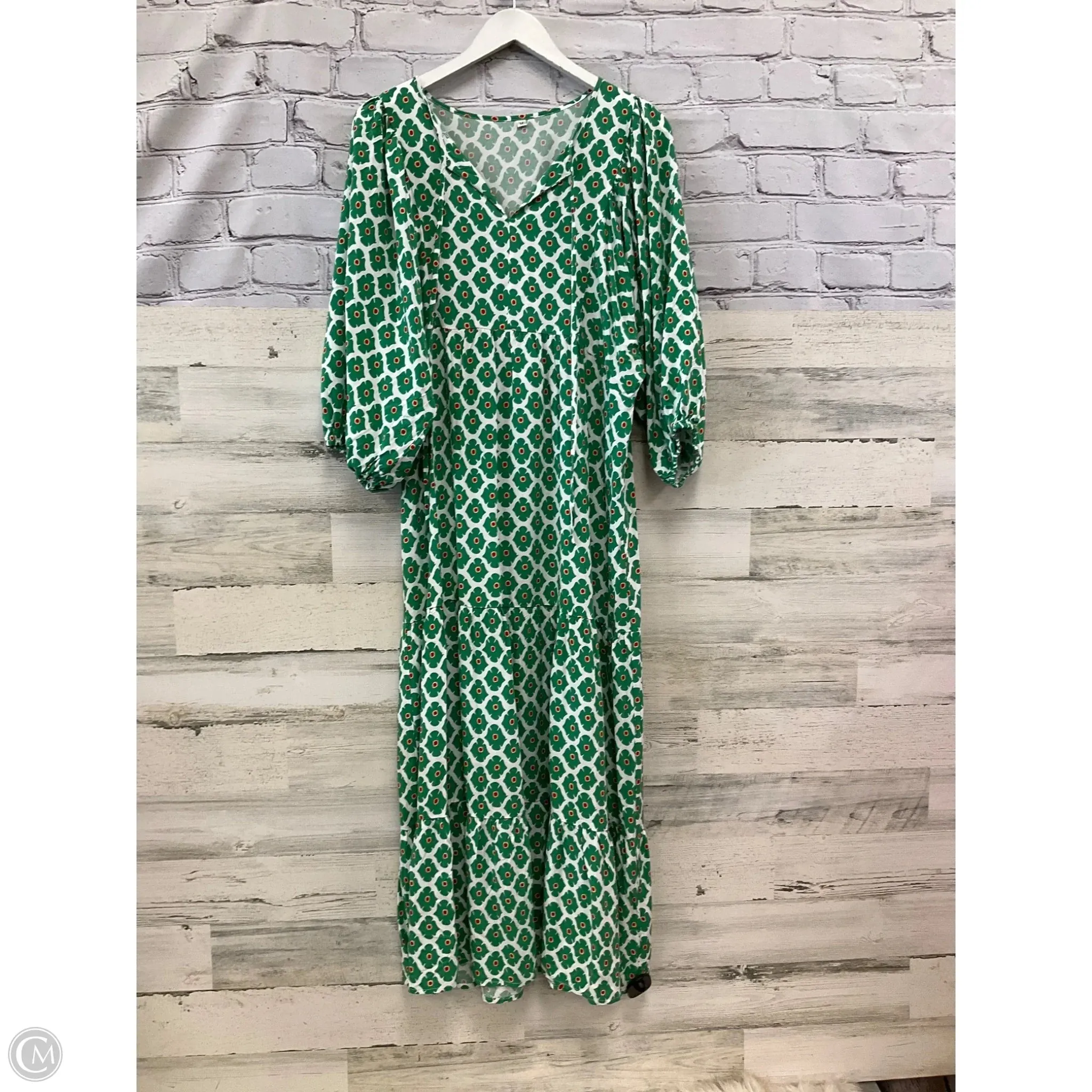 Dress Casual Maxi By Clothes Mentor In Green. Size: M