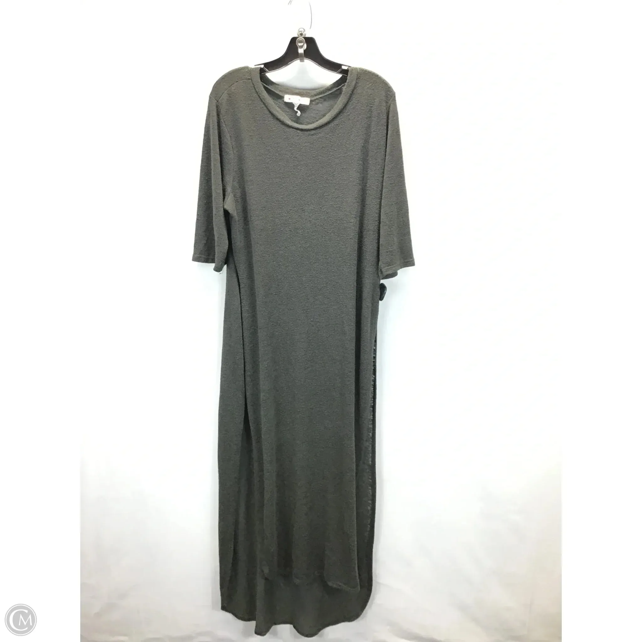 Dress Casual Maxi By Clothes Mentor In Grey. Size: 2x