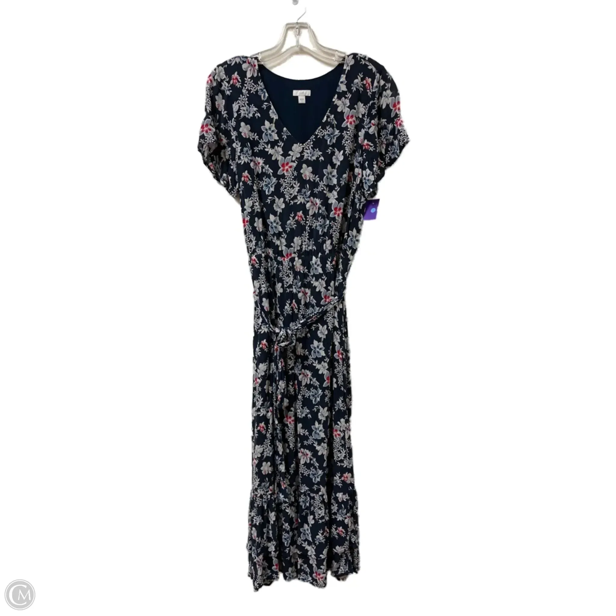 Dress Casual Maxi By J. Jill In Blue & Red & White. Size: S