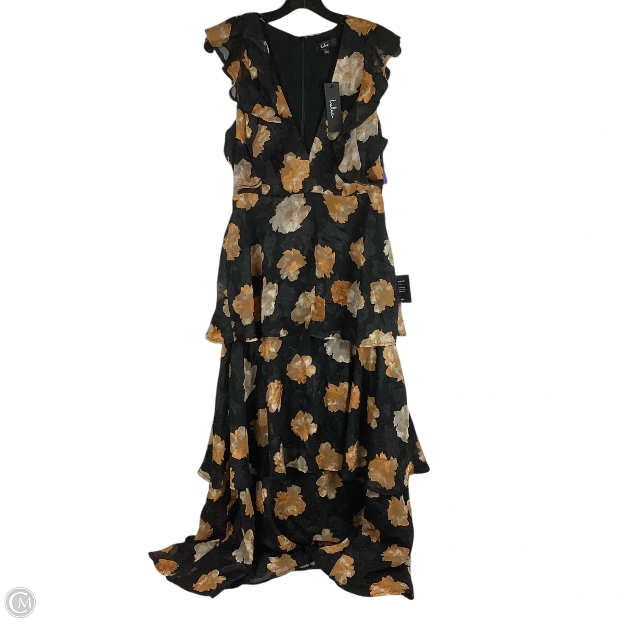 Dress Casual Maxi By Lulus In Black. Size: L