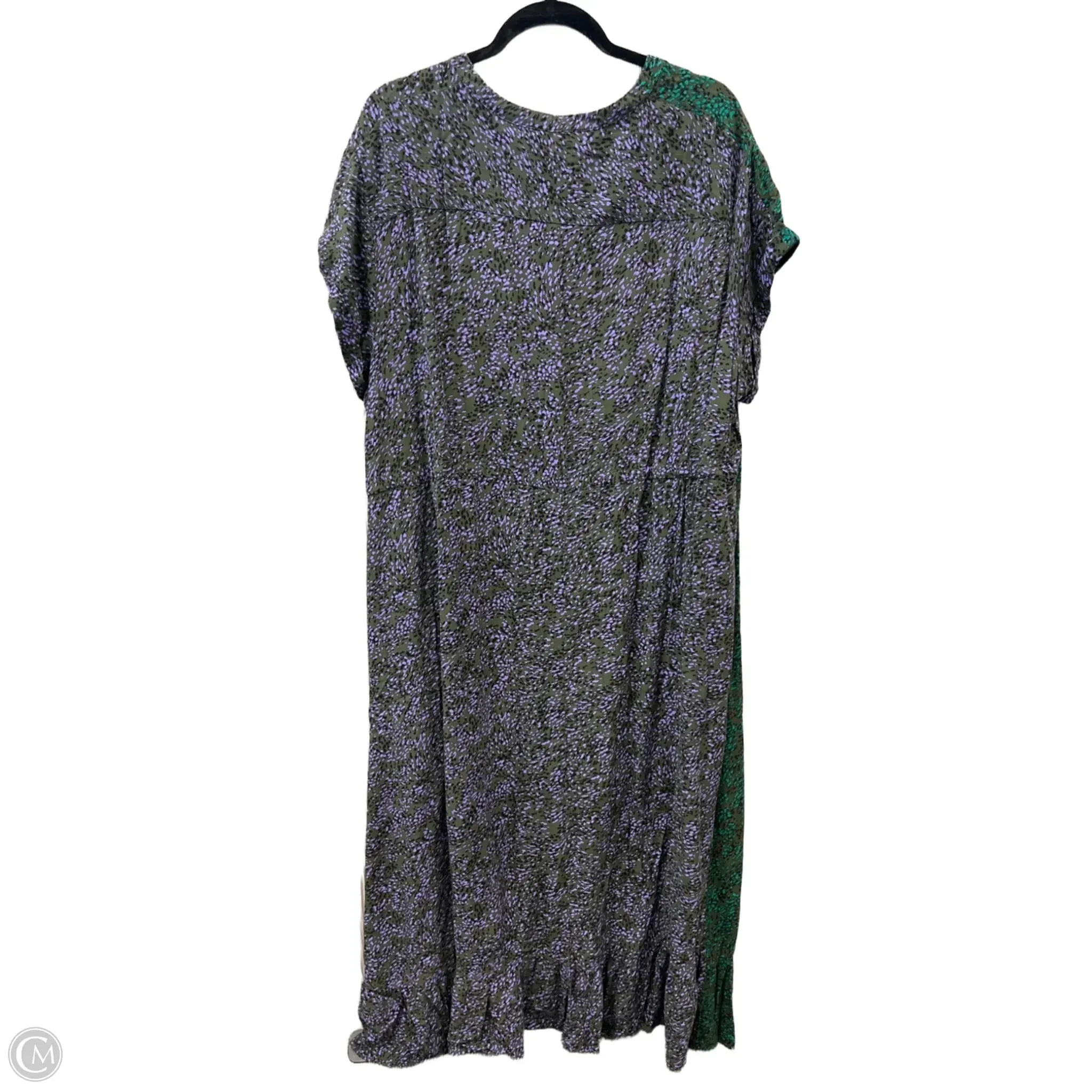 Dress Casual Maxi By Terra & Sky In Green & Purple. Size: 2x