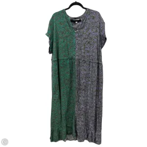 Dress Casual Maxi By Terra & Sky In Green & Purple. Size: 2x