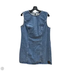 Dress Casual Midi By Abercrombie And Fitch In Blue Denim. Size: L