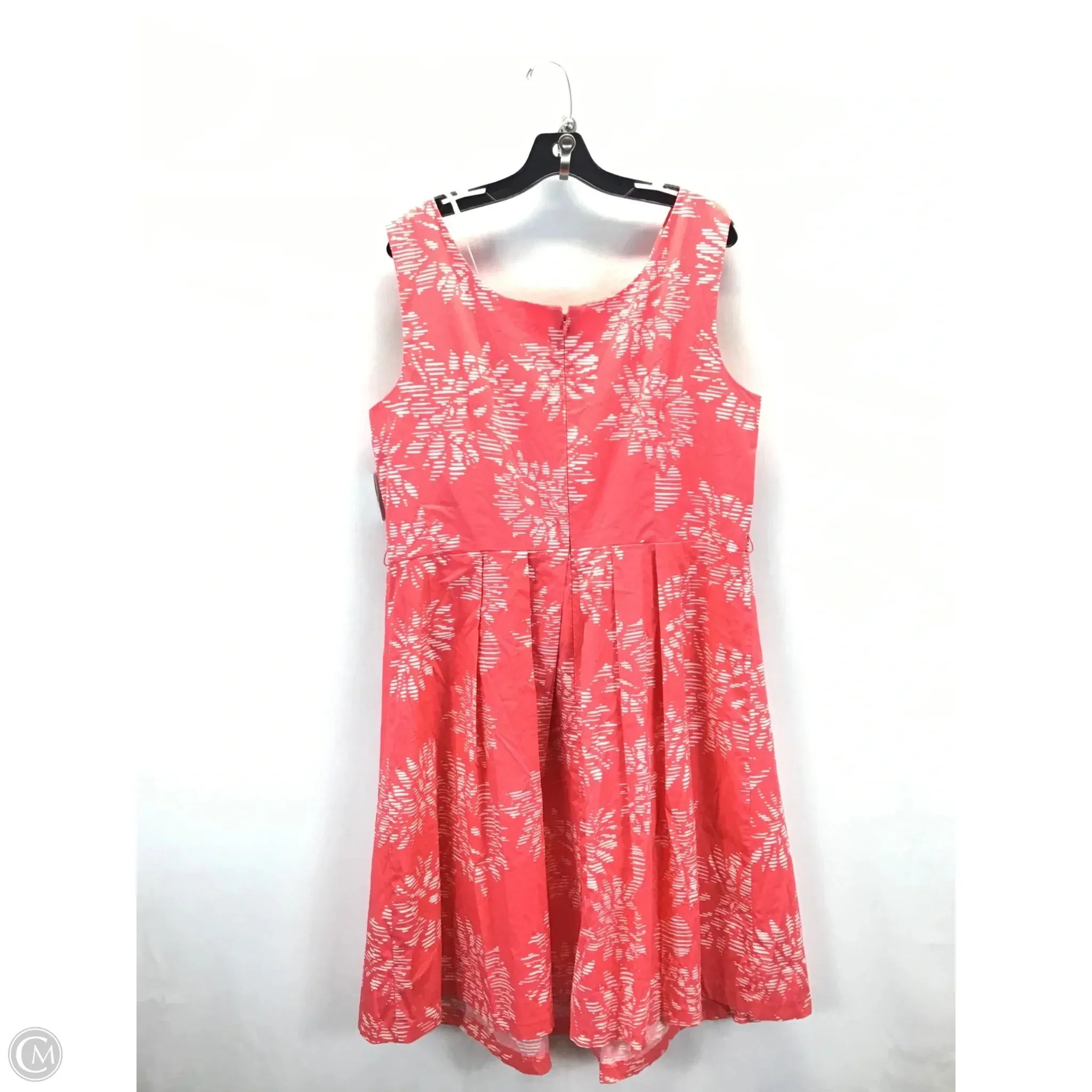 Dress Casual Midi By Dressbarn In Peach. Size: 18
