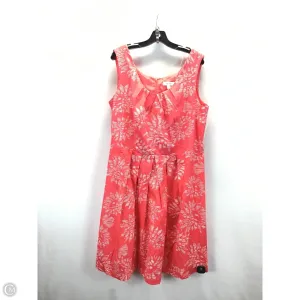 Dress Casual Midi By Dressbarn In Peach. Size: 18