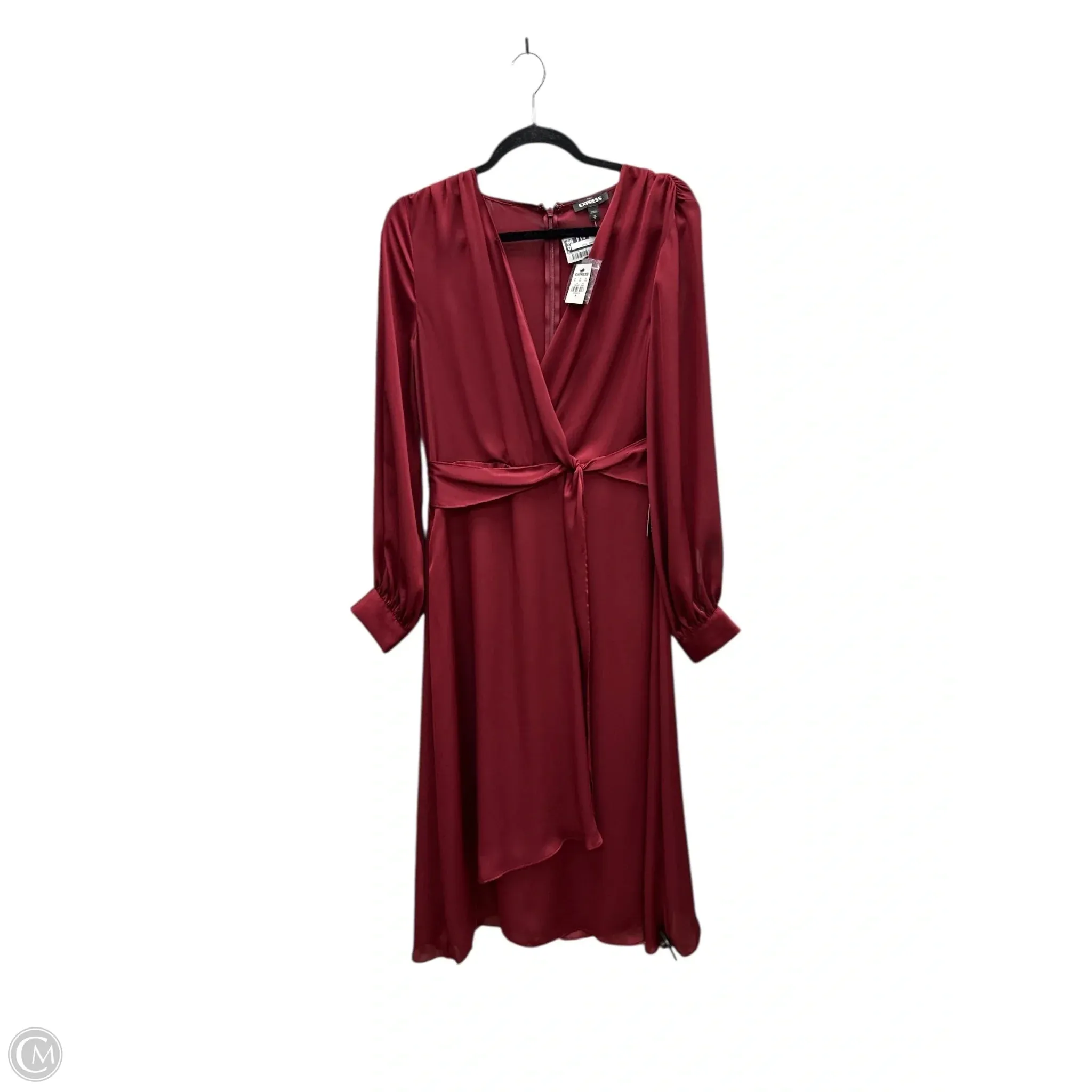 Dress Casual Midi By Express In Red. Size: M