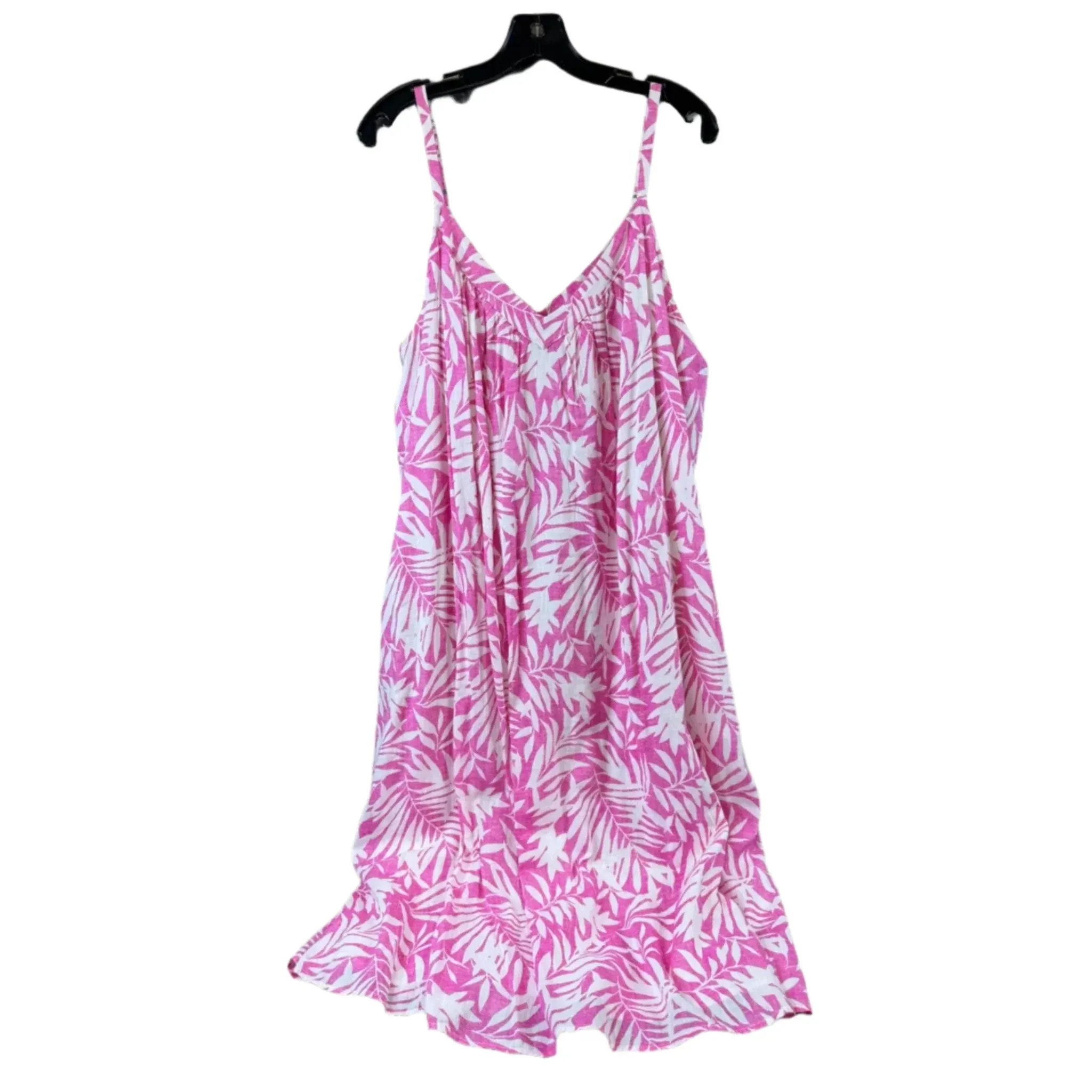 Dress Casual Midi By Gap In Pink & White. Size: Xl