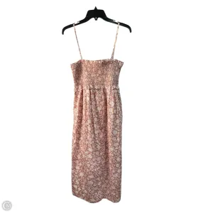 Dress Casual Midi By J. Crew In Pink. Size: M