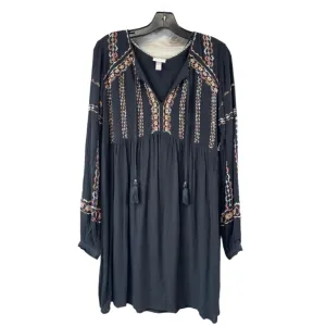 Dress Casual Midi By Knox Rose In Black & Pink. Size: S