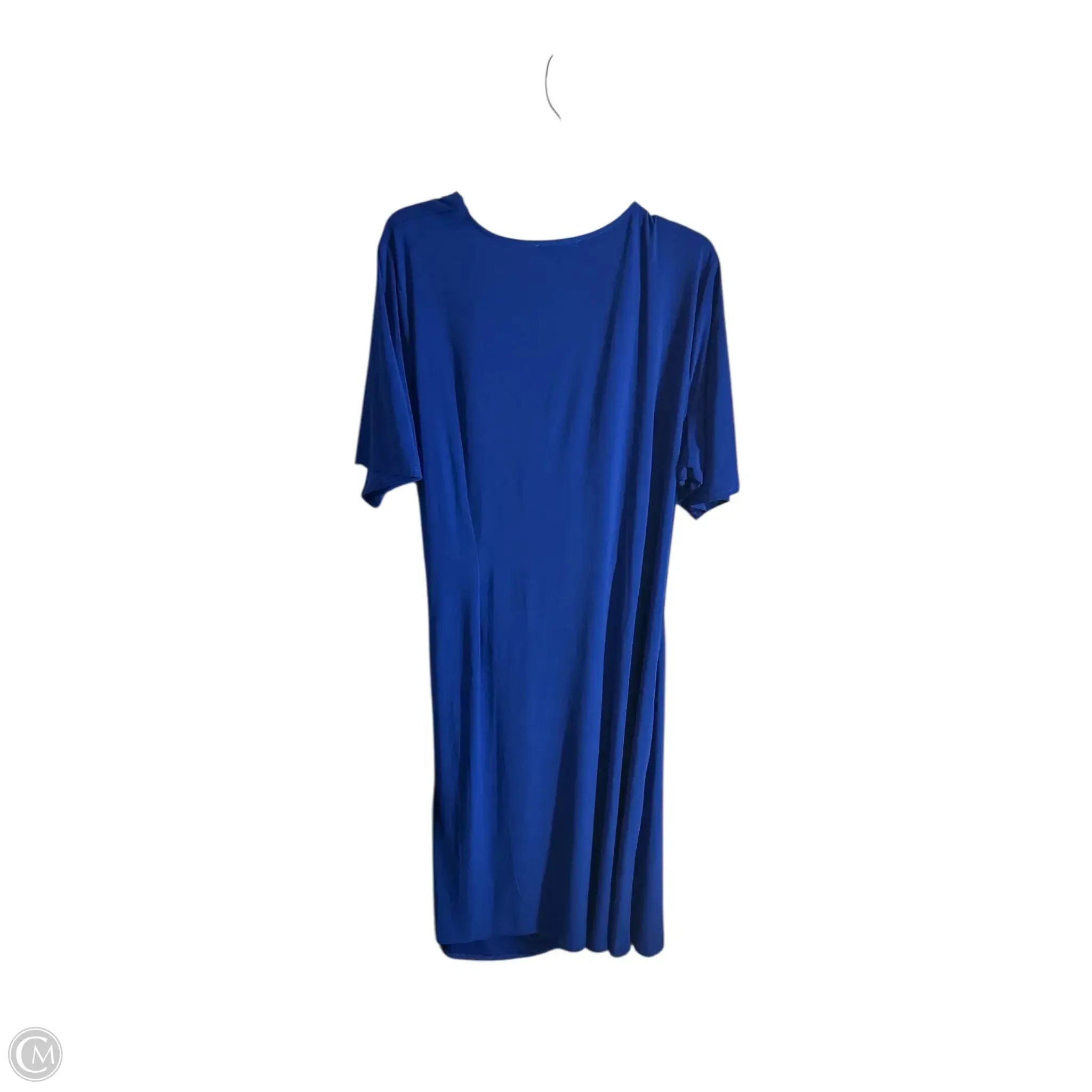 Dress Casual Midi By Msk In Blue. Size: 3x