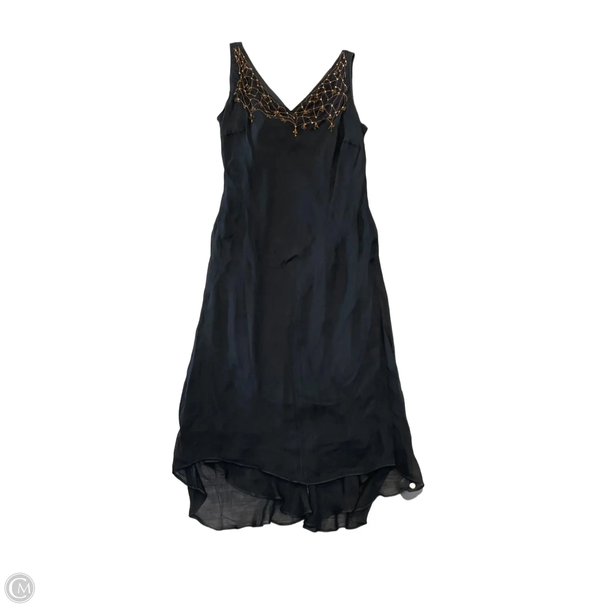 Dress Party Midi By Clothes Mentor In Black & Orange. Size: 8p