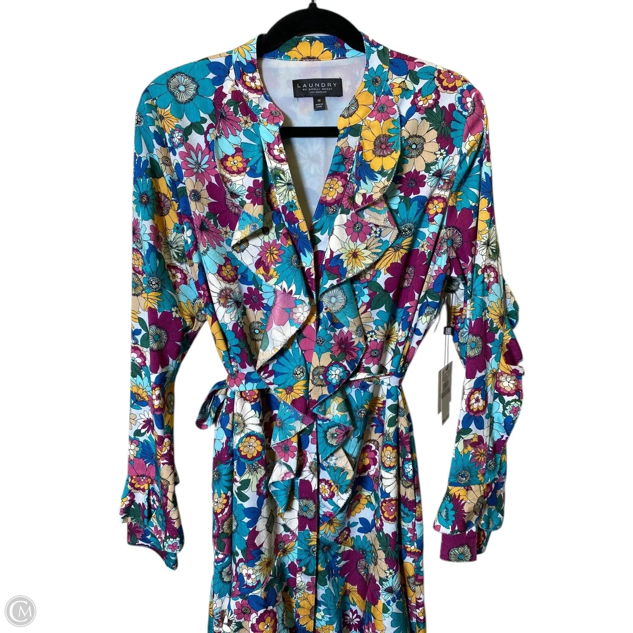Dress Party Midi By Laundry In Floral Print. Size: L