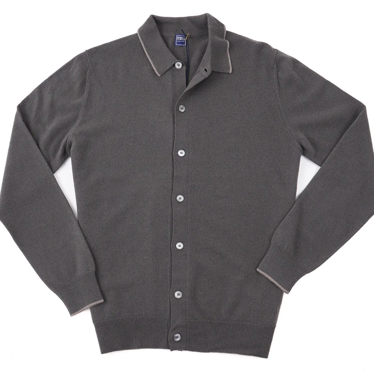 Fedeli Wool-Cashmere Sweater-Shirt