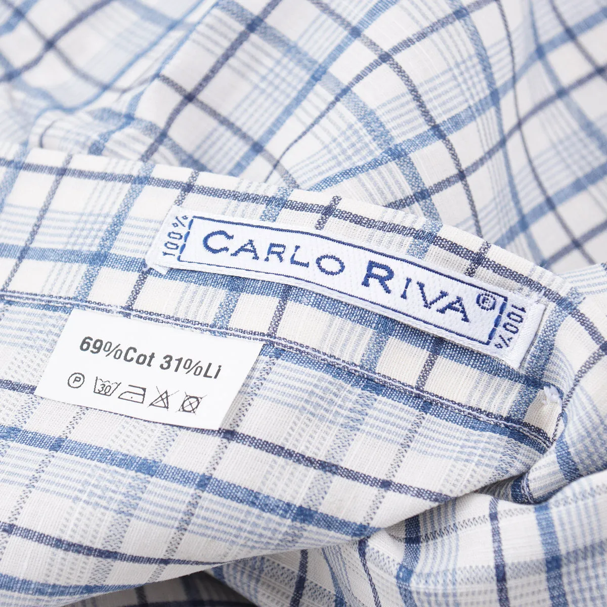 Finamore Riva Cotton-Linen Dress Shirt
