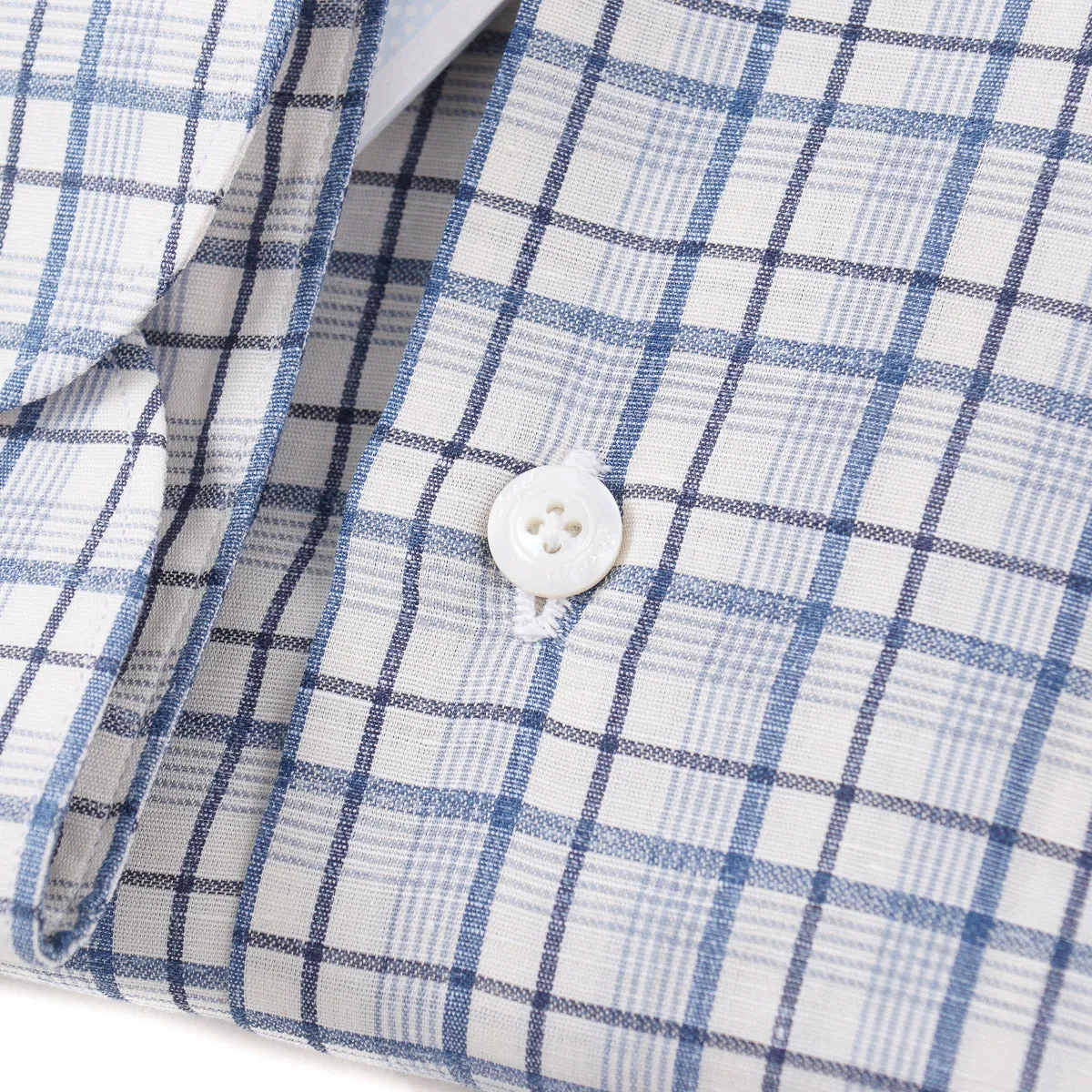 Finamore Riva Cotton-Linen Dress Shirt