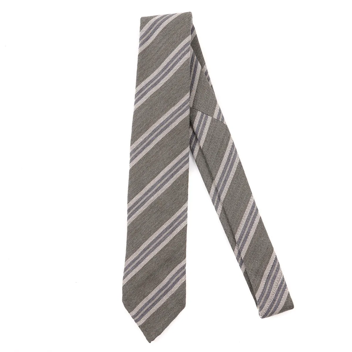 Finamore Unlined Wool-Silk Tie