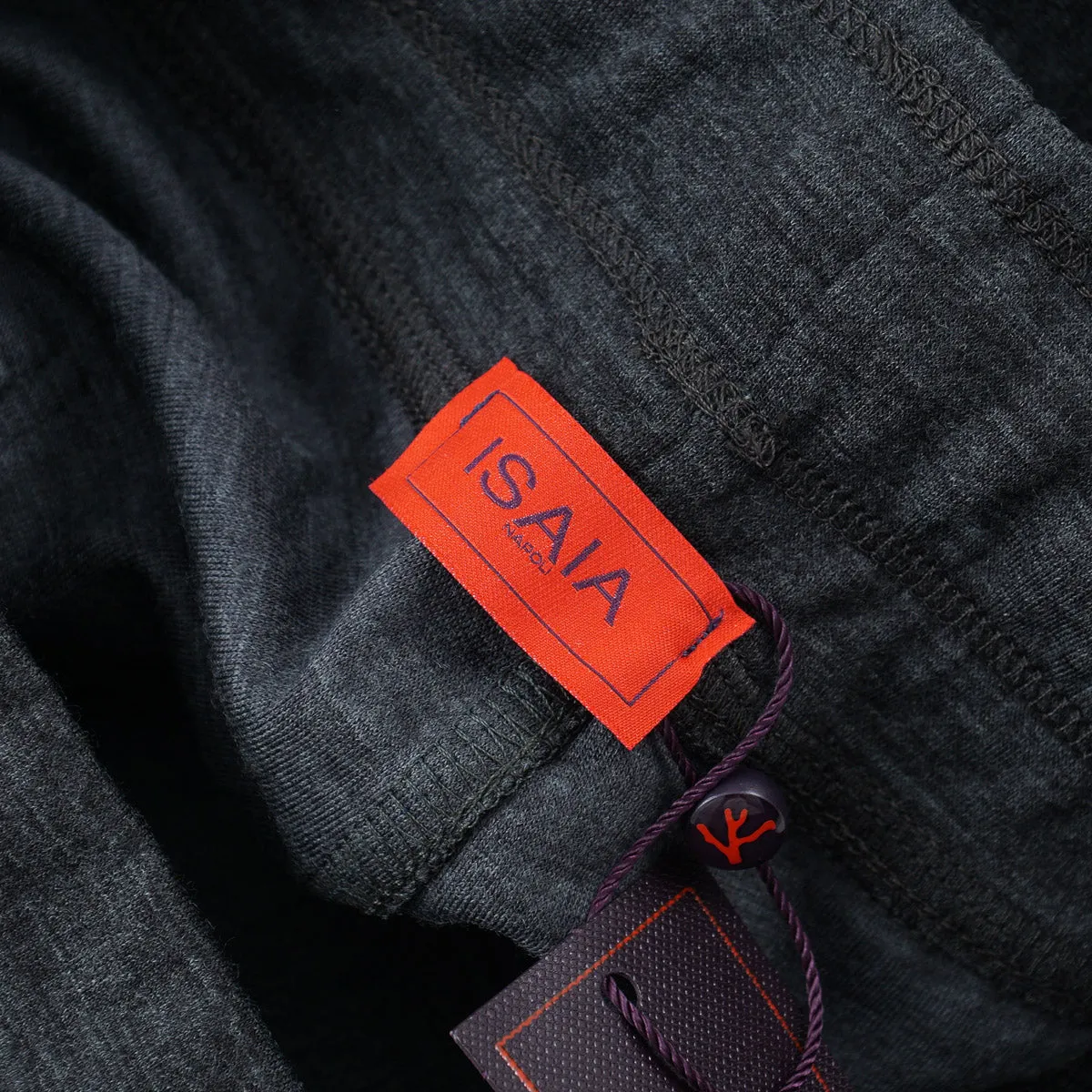 Isaia Superfine Wool Drawstring Pants