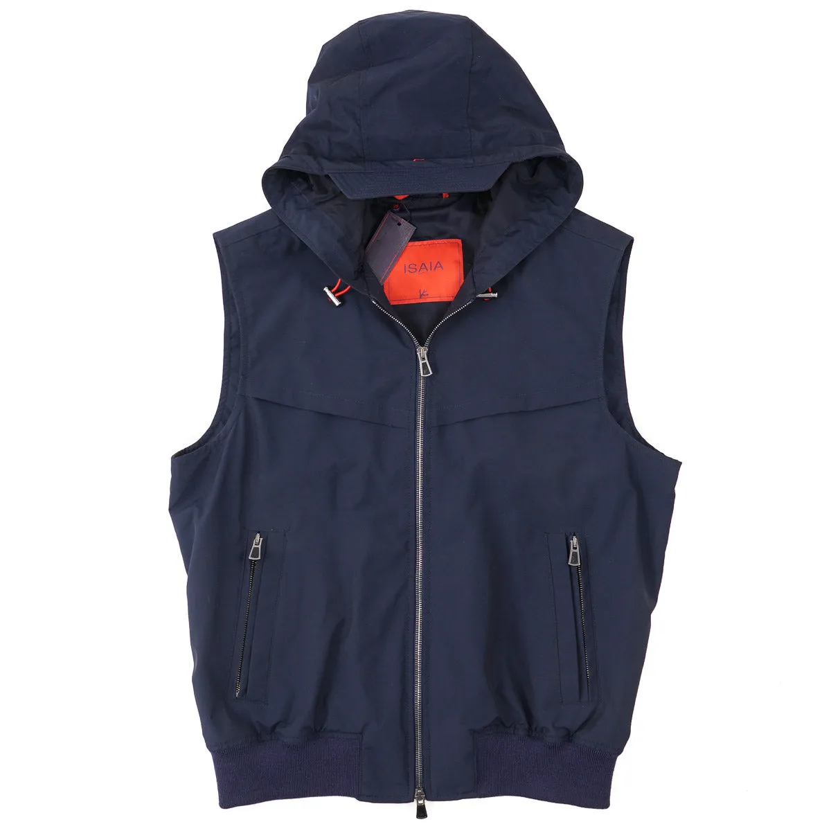 Isaia Weather-Repellent Tech Wool Vest