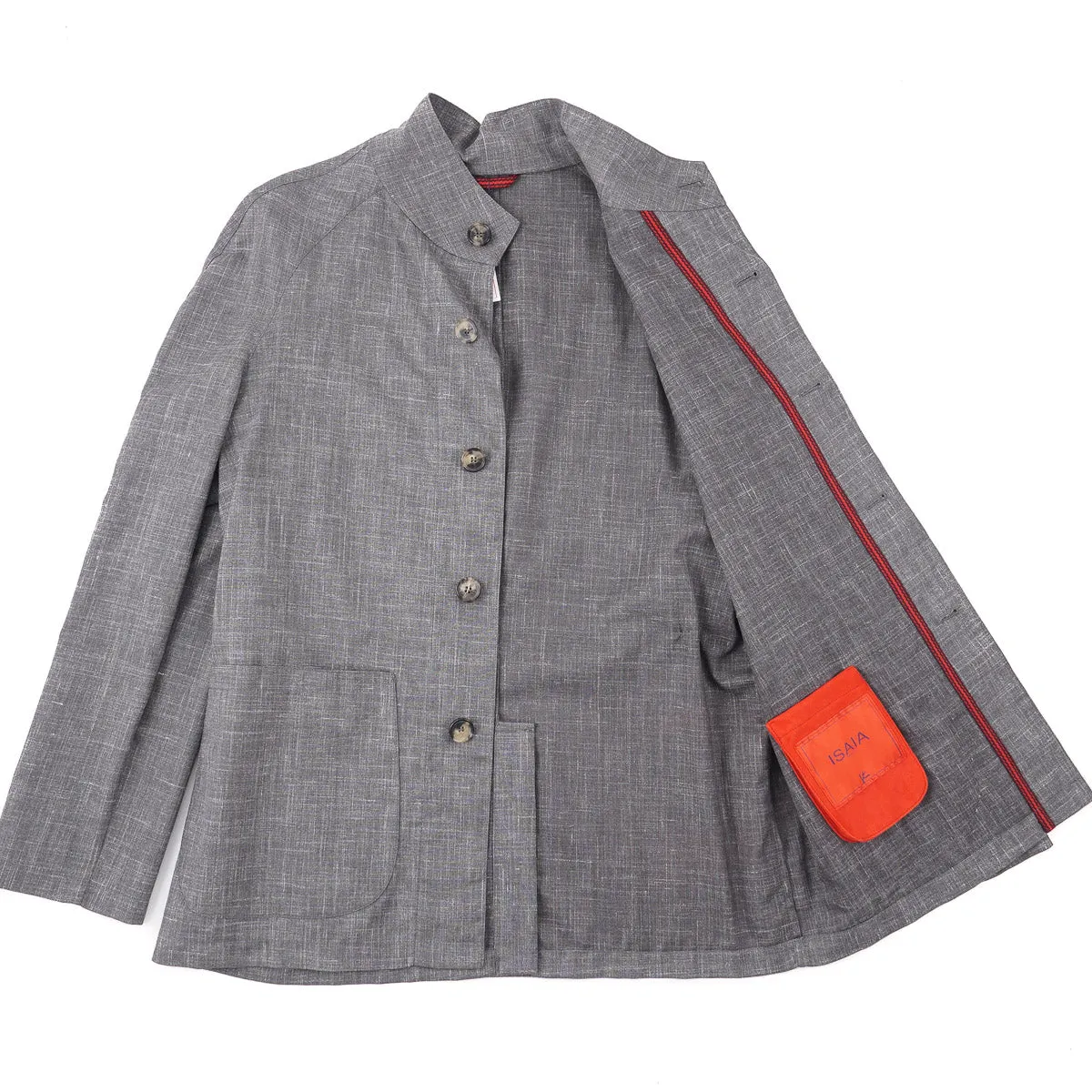Isaia Wool-Silk-Linen Light Jacket