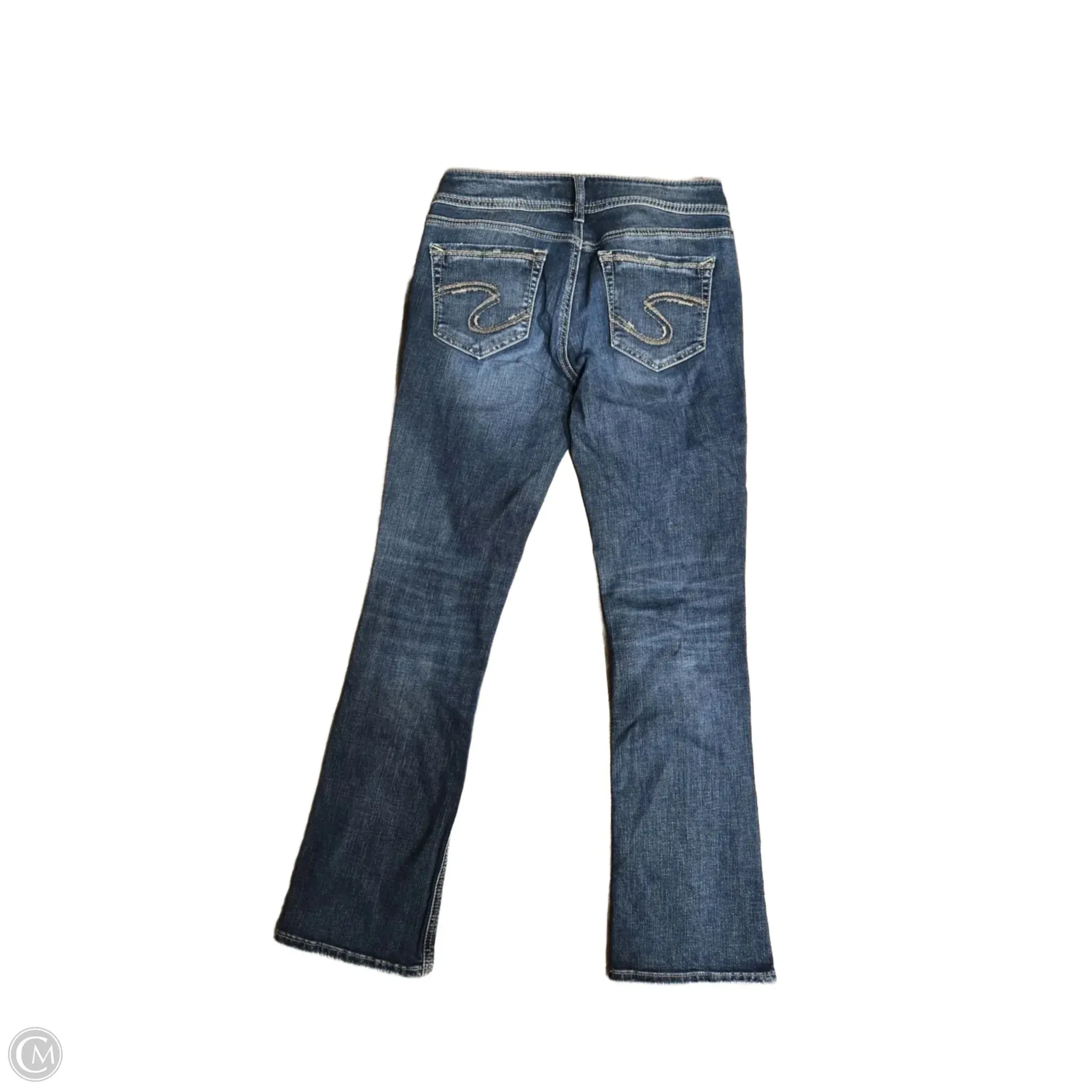 Jeans Boot Cut By Silver In Blue Denim. Size: 4