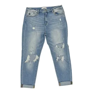 Jeans Boyfriend By Kancan In Blue Denim. Size:12