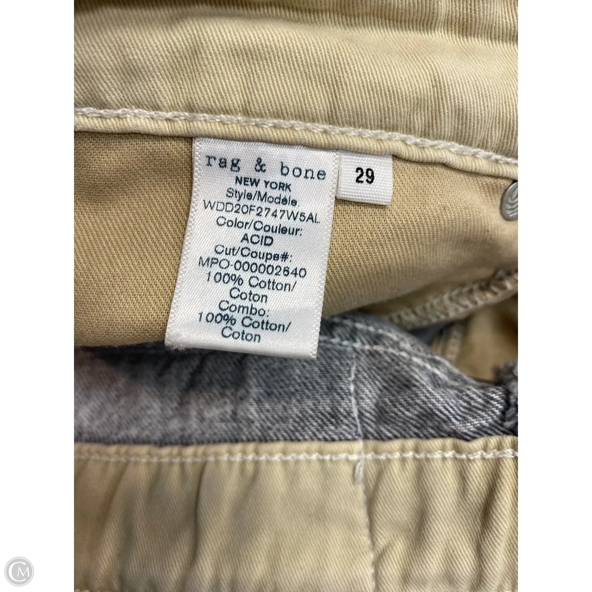 Jeans Designer By Rag & Bones Jeans In Grey Denim. Size: 8