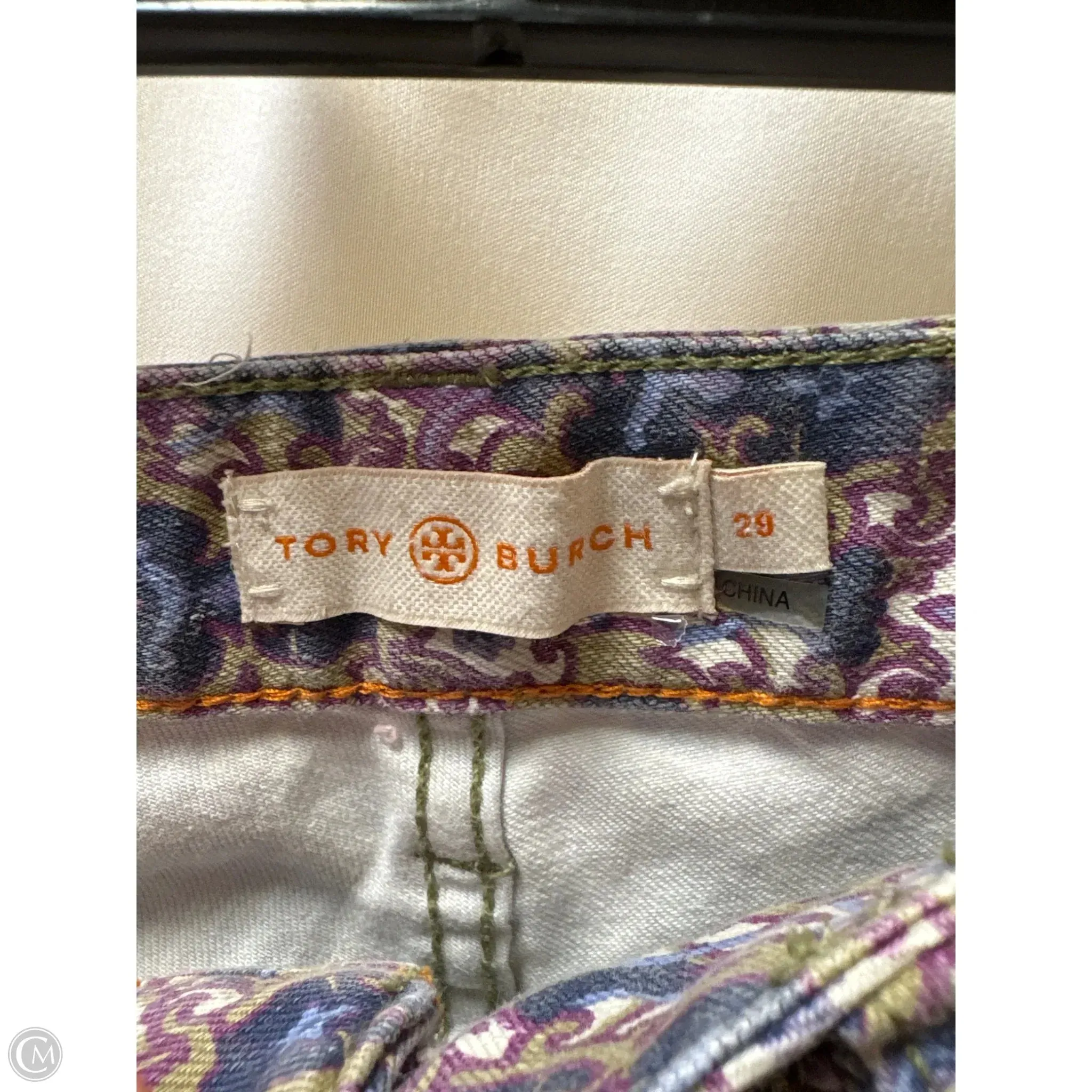 Jeans Designer By Tory Burch In Purple. Size: 8