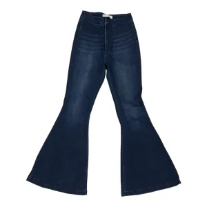 Jeans Flared By Kancan In Blue Denim. Size:6