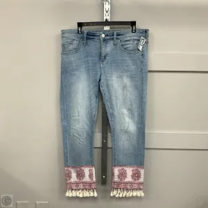 Jeans Flared By Pilcro In Blue Denim. Size: 8