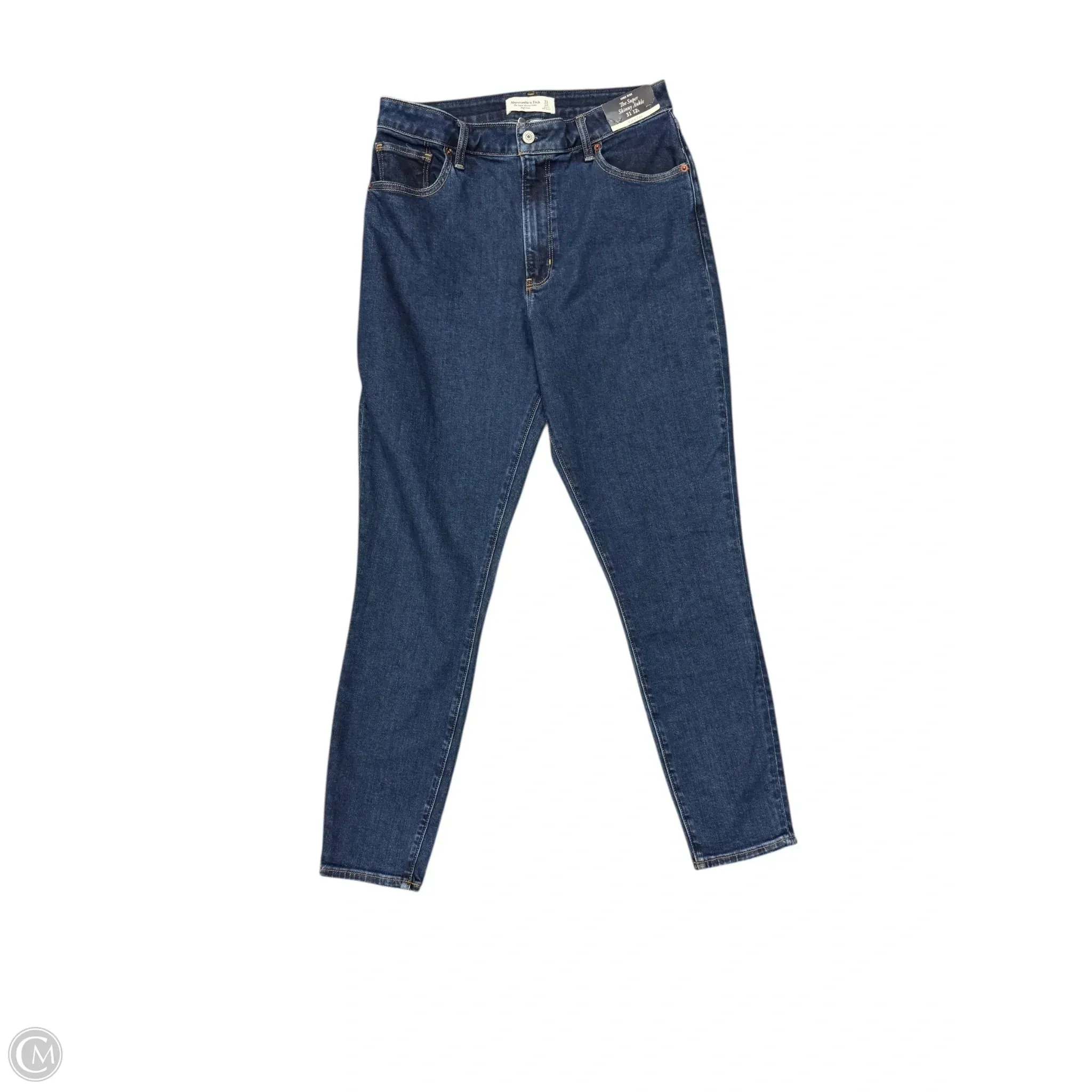 Jeans Skinny By Abercrombie And Fitch In Blue Denim. Size: 12l