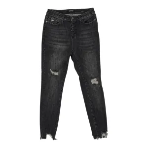 Jeans Skinny By Judy Blue In Black Denim. Size:8