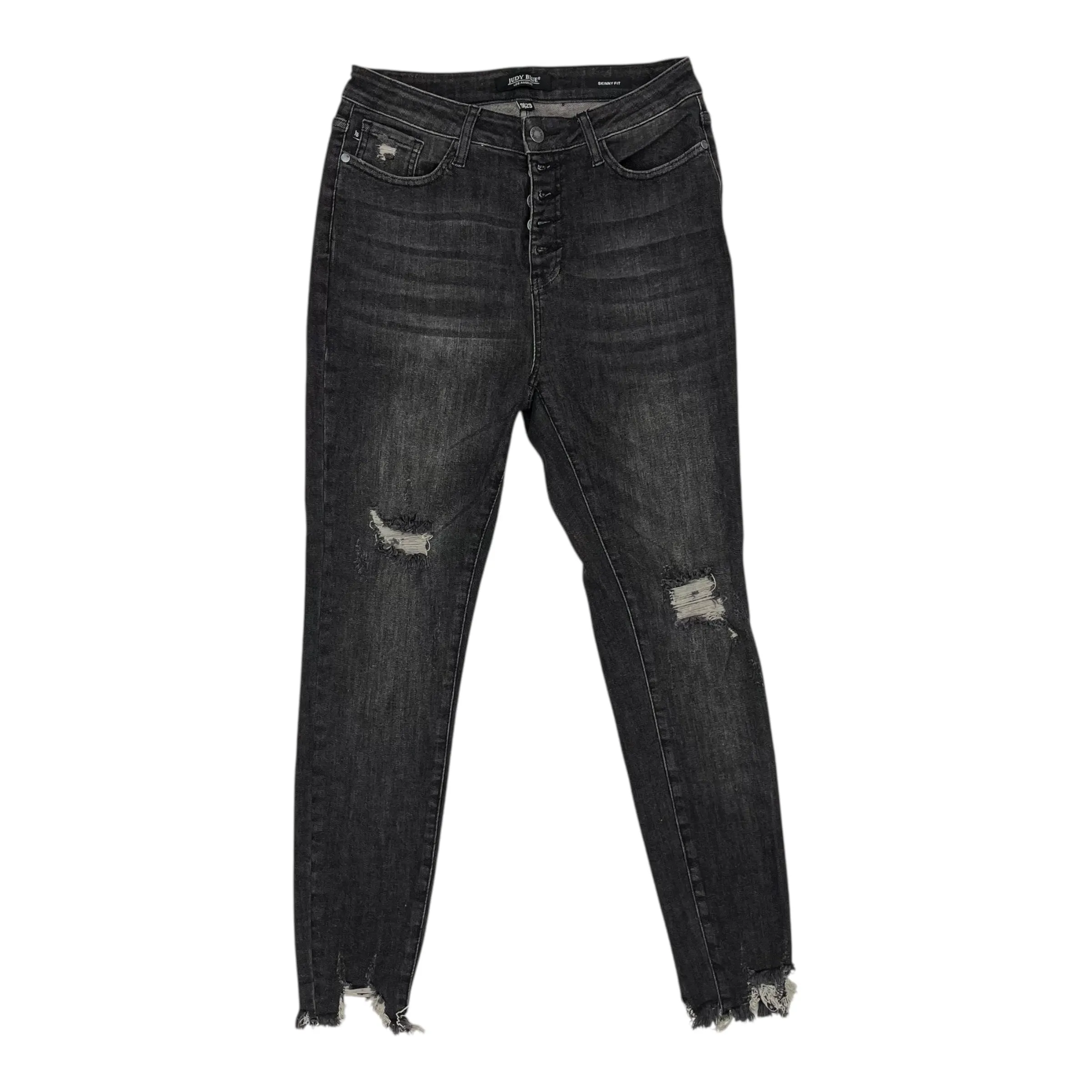 Jeans Skinny By Judy Blue In Black Denim. Size:8