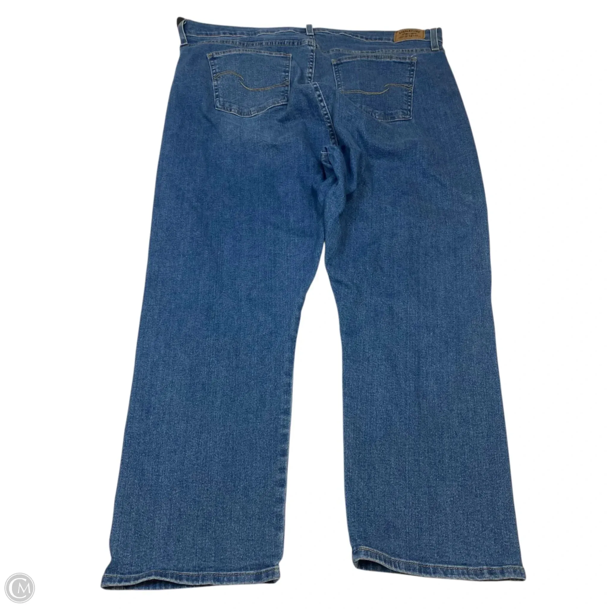 Jeans Skinny By Levis Signature In Blue Denim. Size: 22