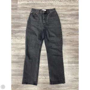 Jeans Straight By Abercrombie And Fitch In Black Denim. Size: 2