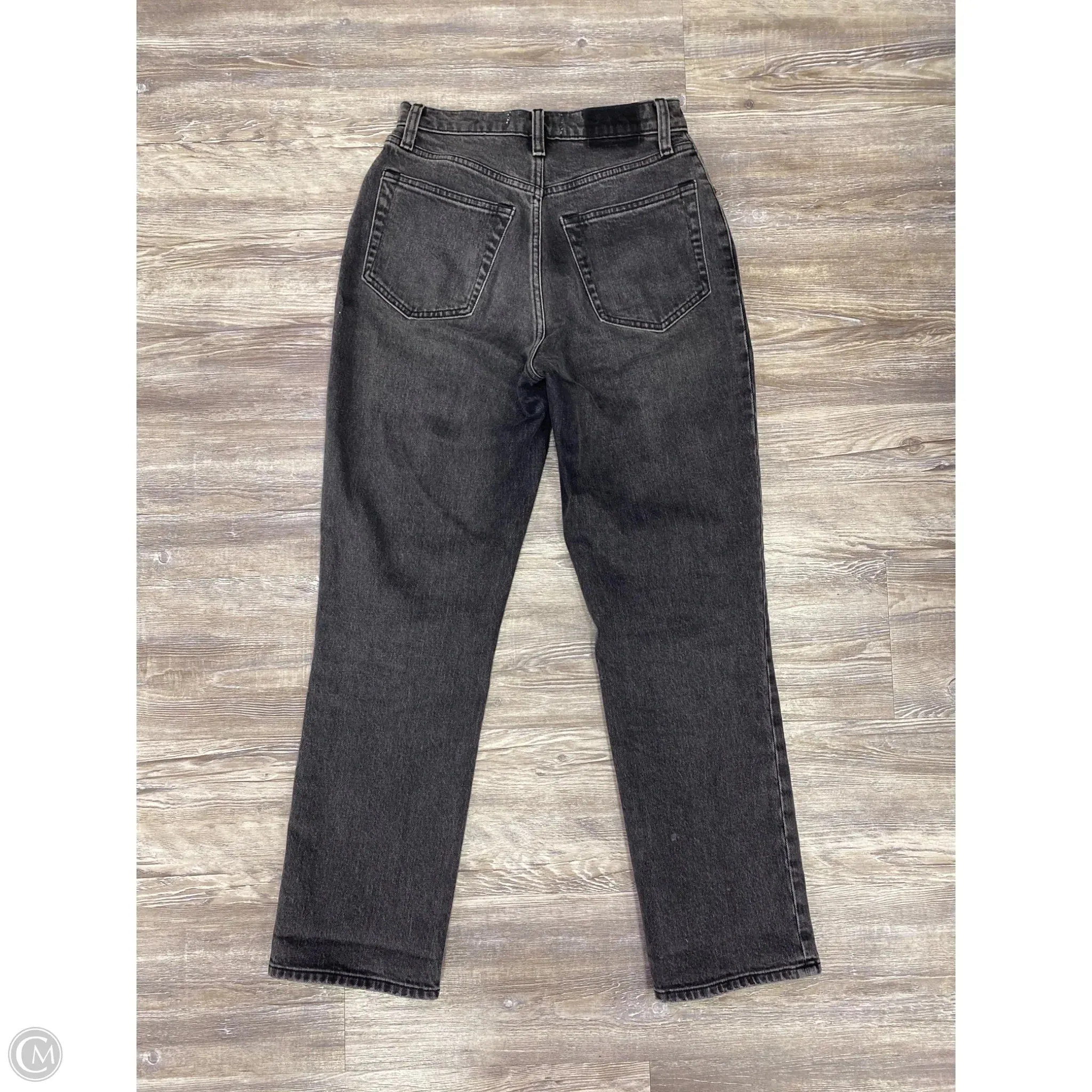 Jeans Straight By Abercrombie And Fitch In Black Denim. Size: 2