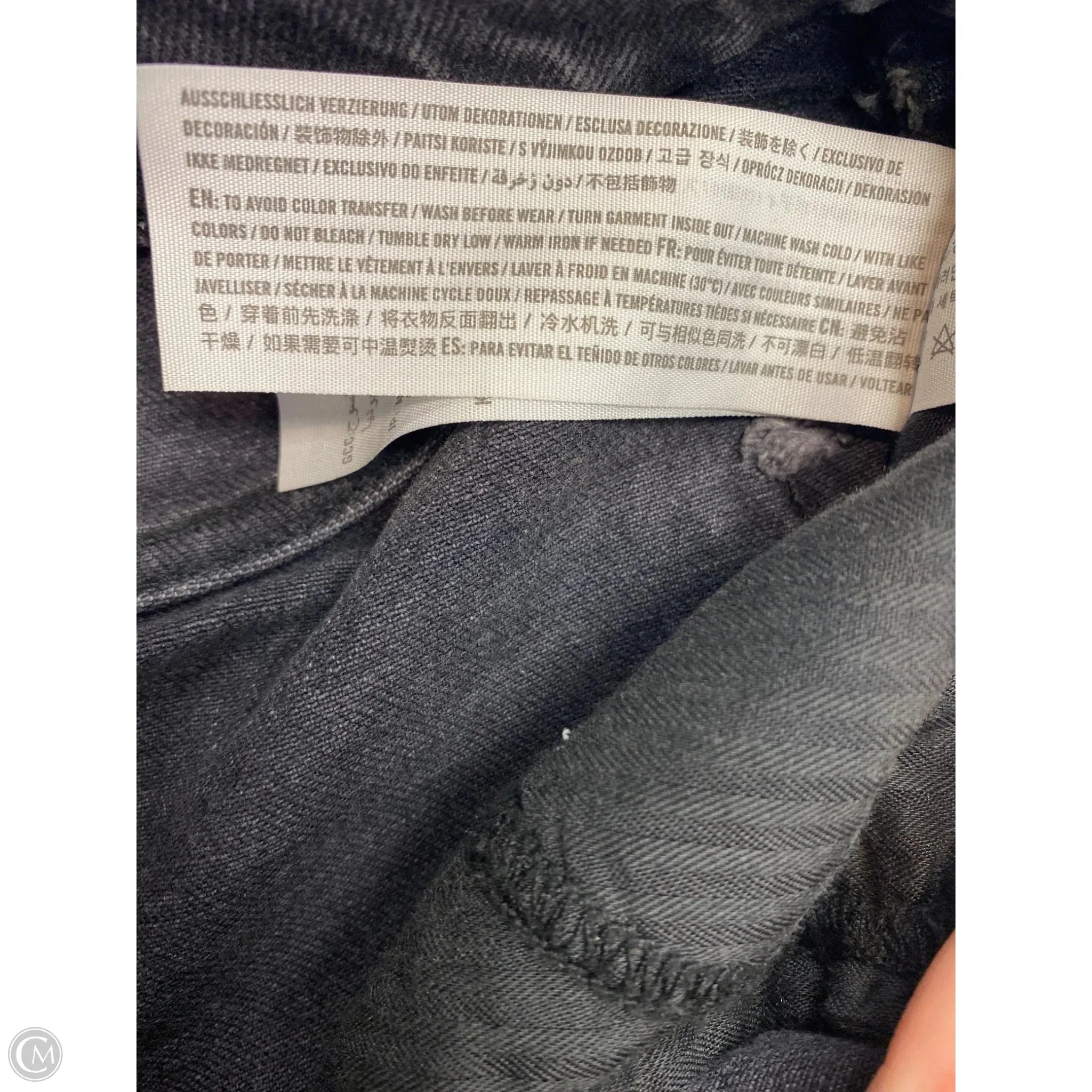 Jeans Straight By Abercrombie And Fitch In Black Denim. Size: 2