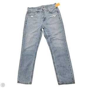Jeans Straight By American Eagle In Blue Denim. Size: 6