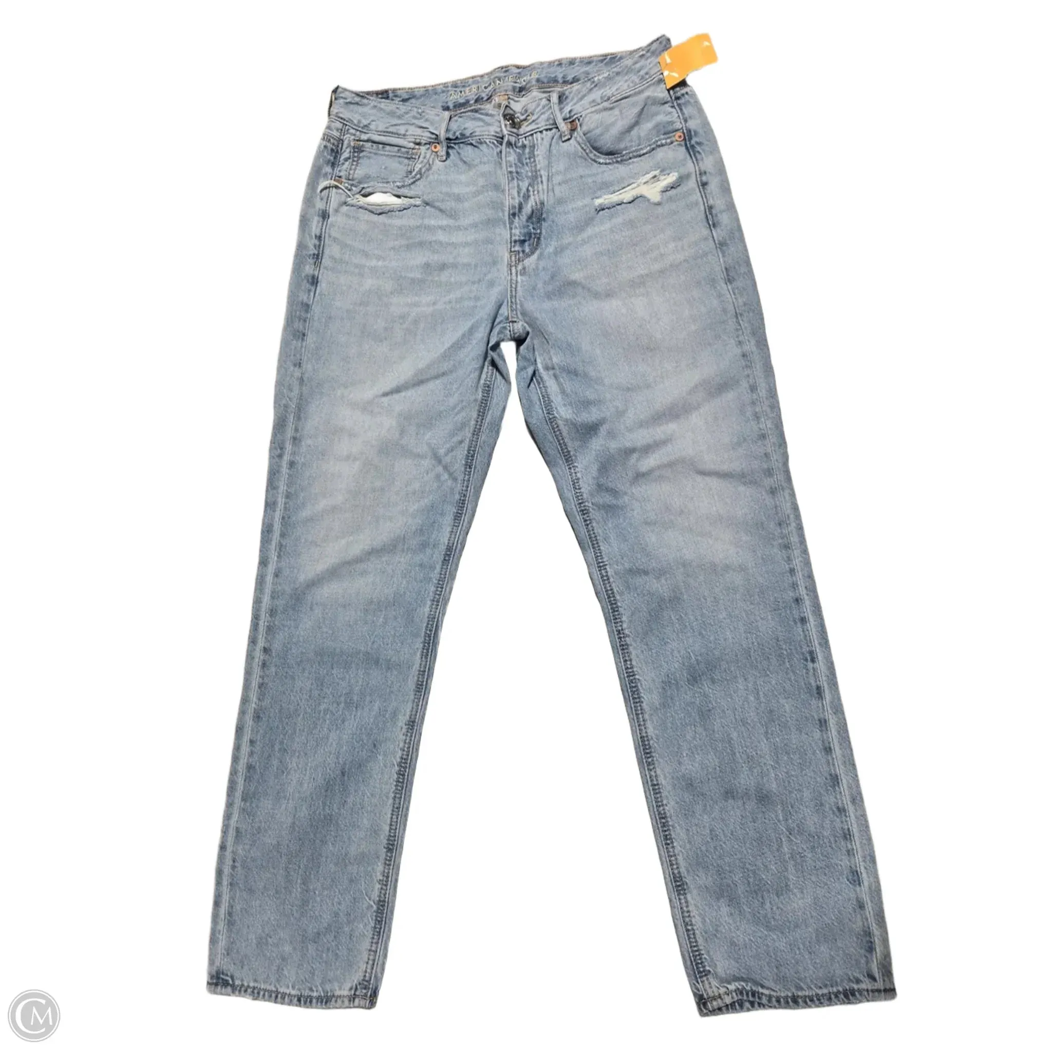 Jeans Straight By American Eagle In Blue Denim. Size: 6
