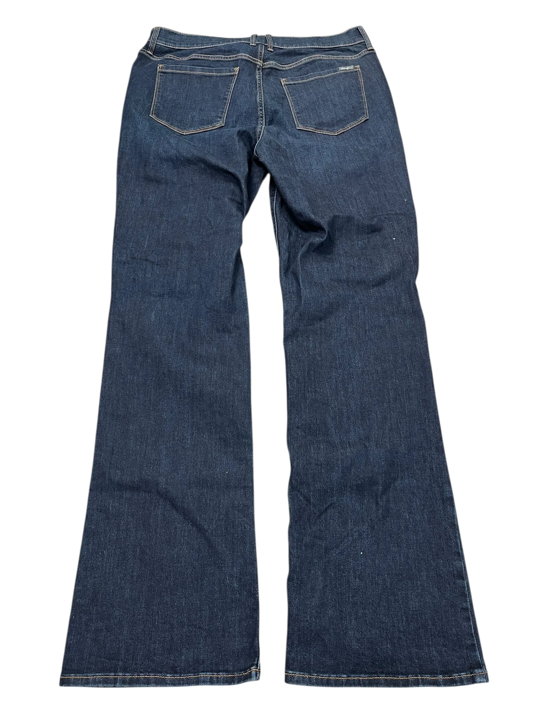 Jeans Straight By Eddie Bauer In Blue Denim. Size:16