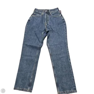 Jeans Straight By Evereve In Blue Denim. Size: 0
