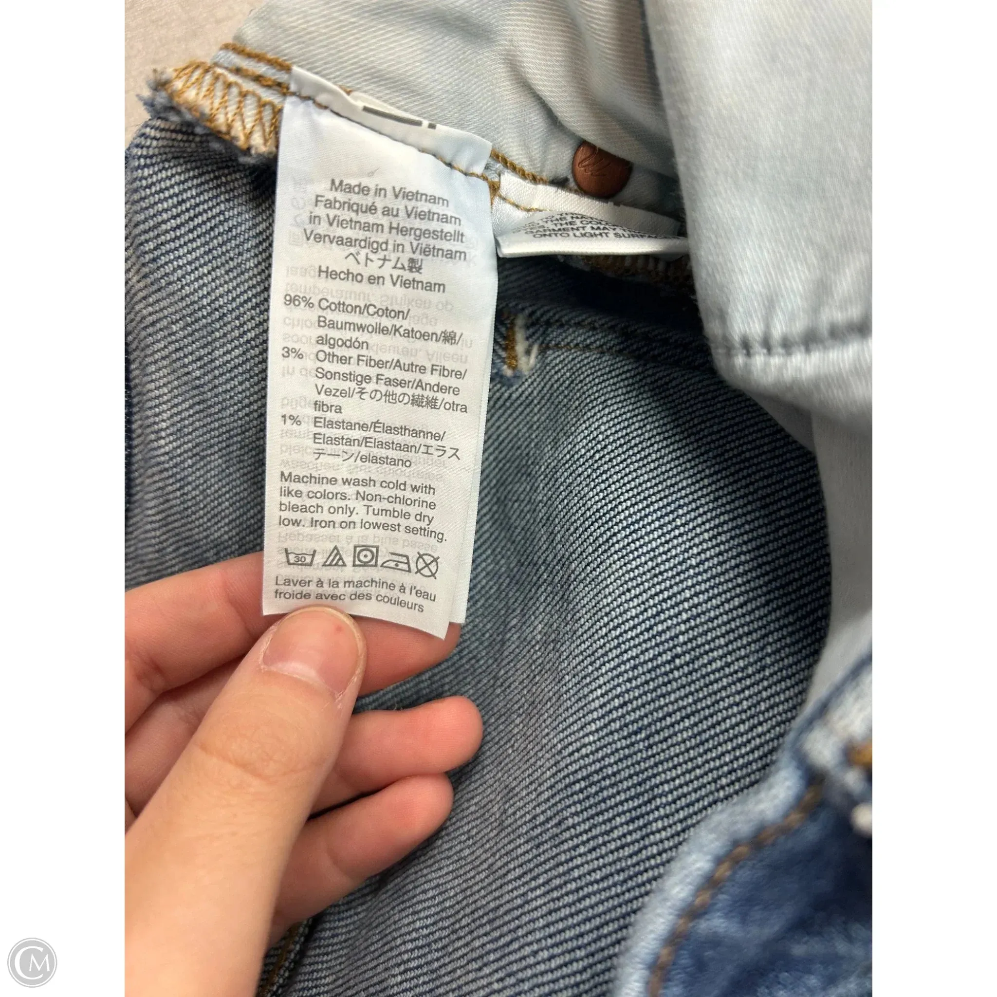 Jeans Straight By Madewell In Blue Denim. Size: 8
