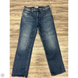 Jeans Straight By Madewell In Blue Denim. Size: 8