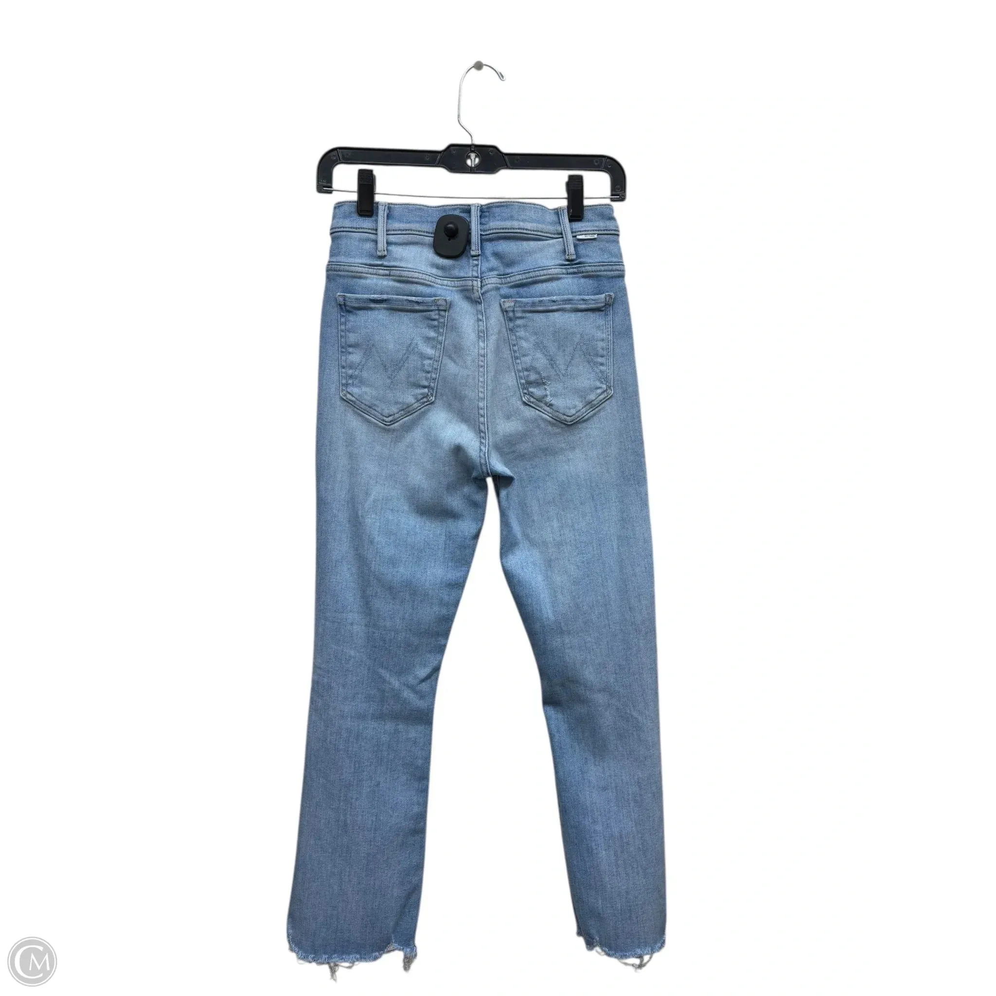 Jeans Straight By Mother In Blue Denim. Size: 4